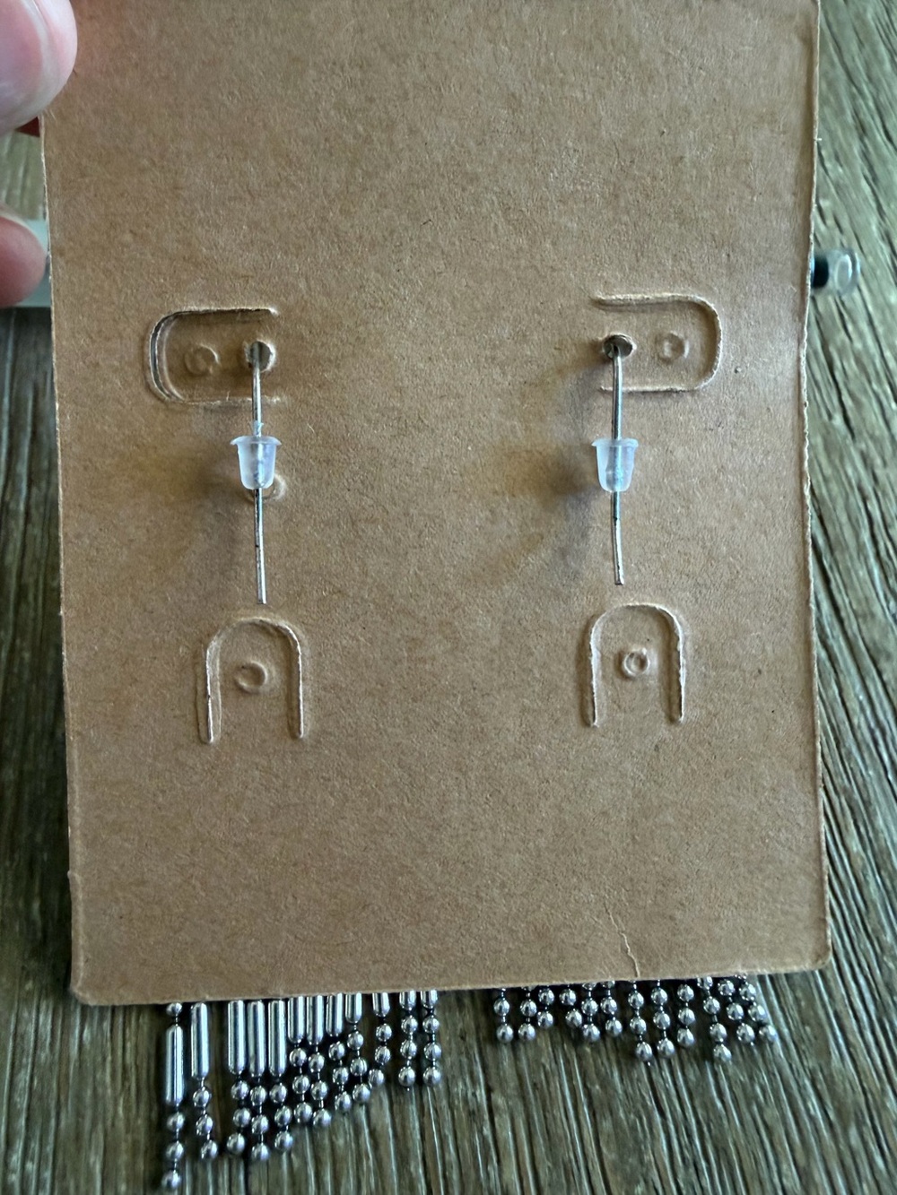 Plunder Silver Tone Fringe Dangle Earrings - Plunder Ava Style - NWT - Picture 4 of 5